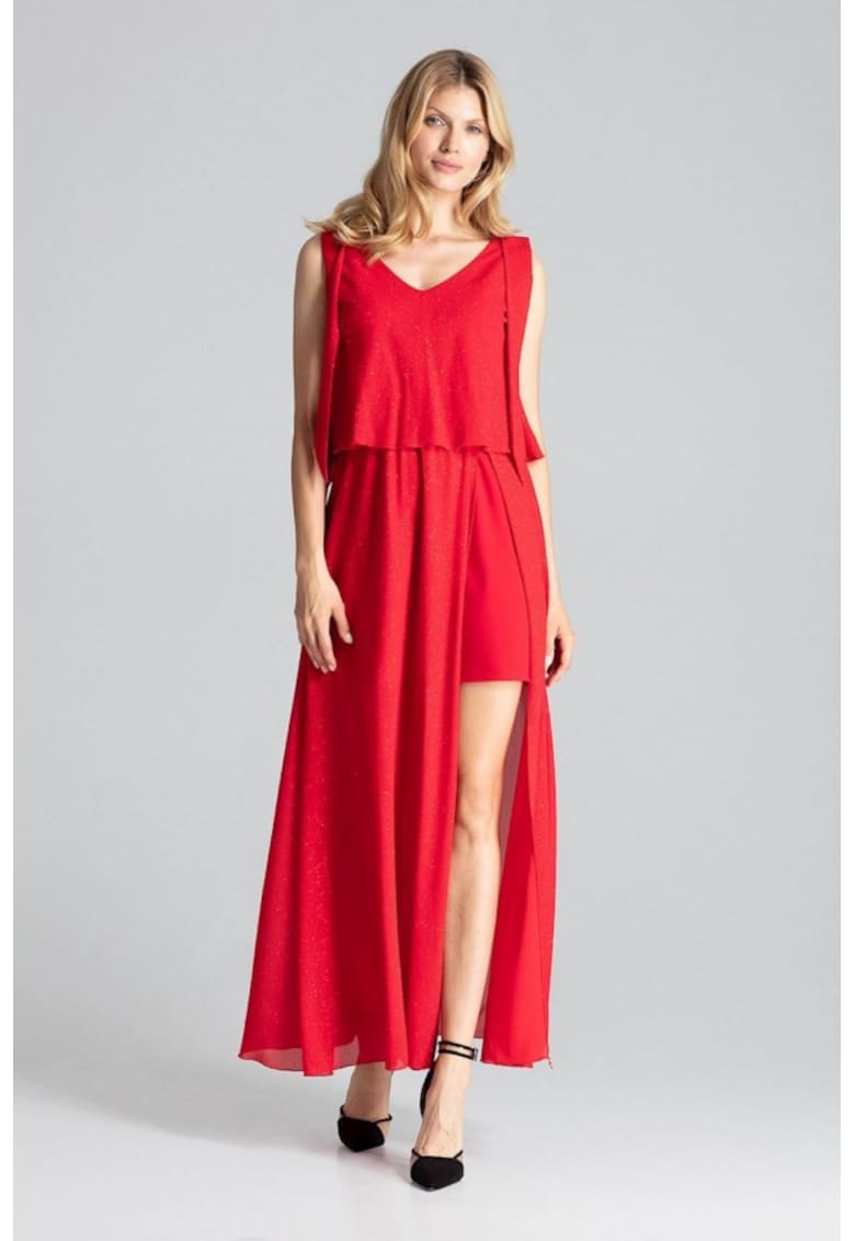 Rochie de zi model 138275 - Rosu