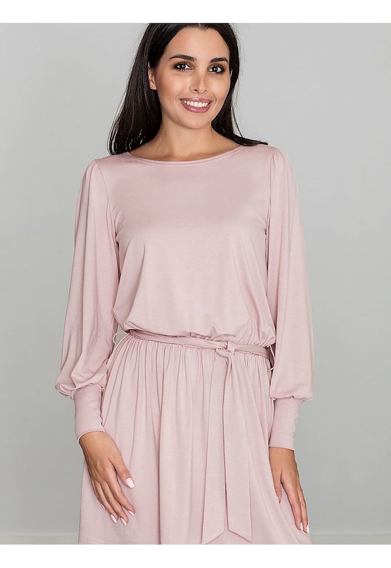 Rochie  roz - casual - viscoza -