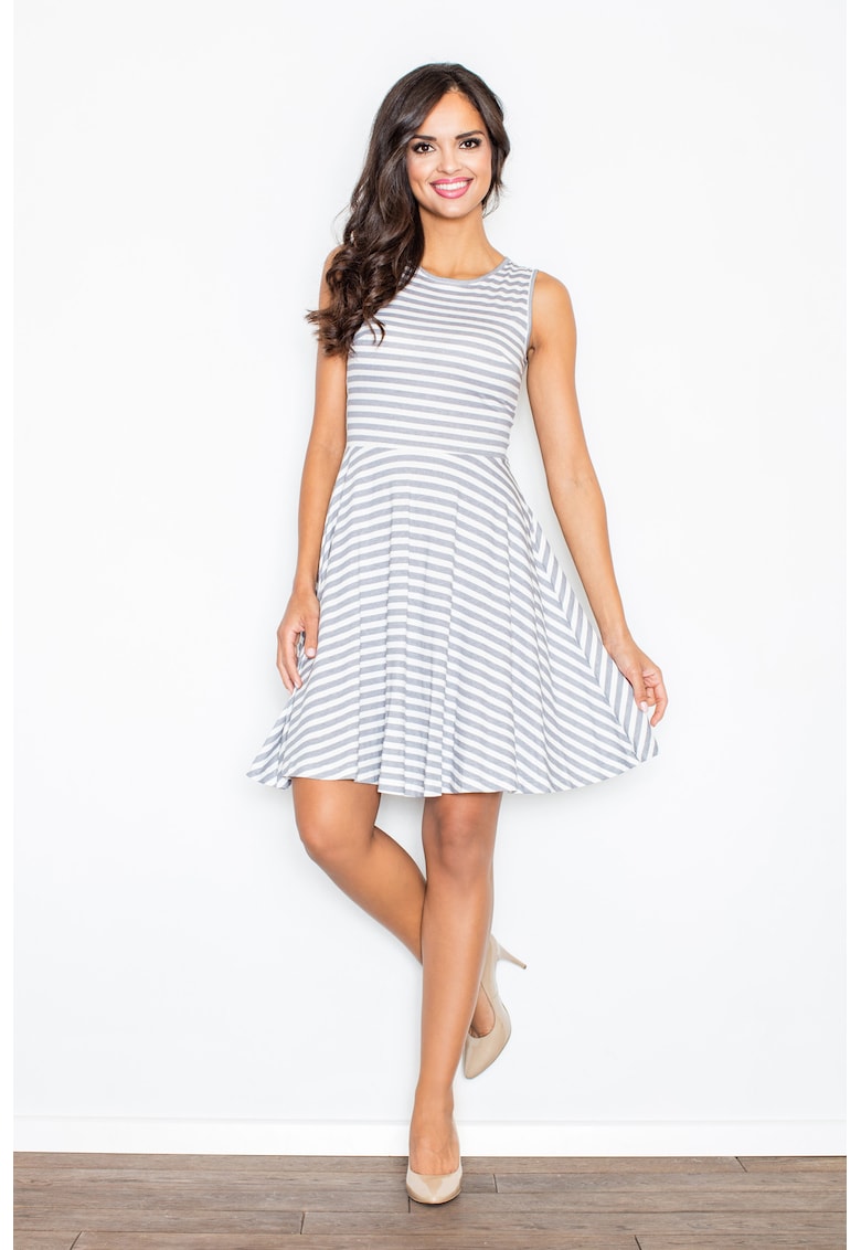 Rochie  dungi - gri - vara - bumbac