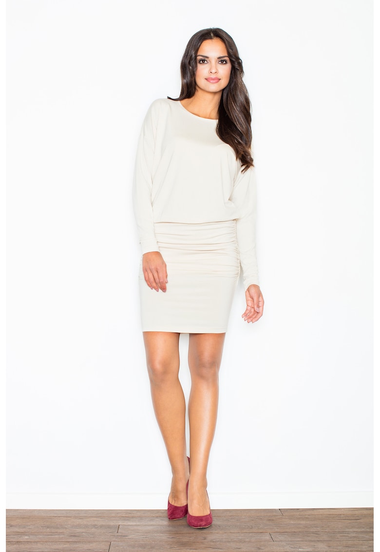 Rochie  culeturi - maneci lungi - viscoza