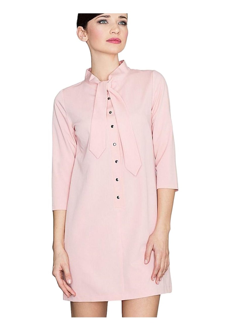 Rochie -  Viscoza - Roz - De zi -