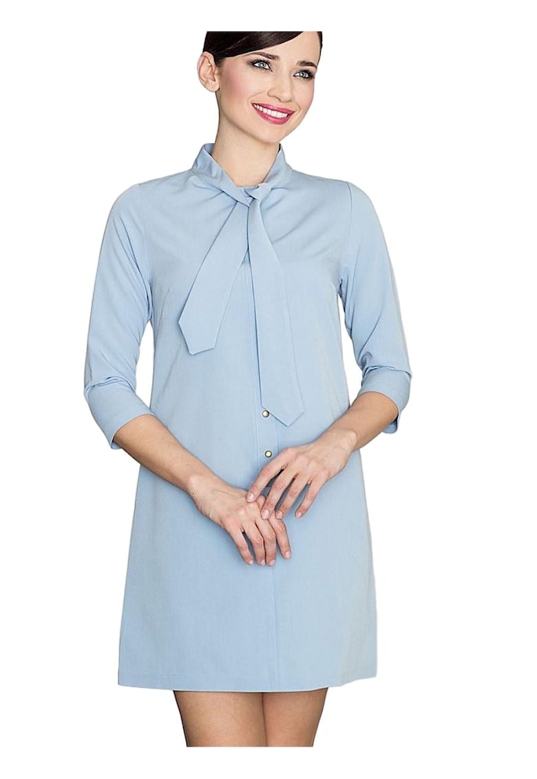 Rochie de zi -  Poliester/Viscoza - Albastru