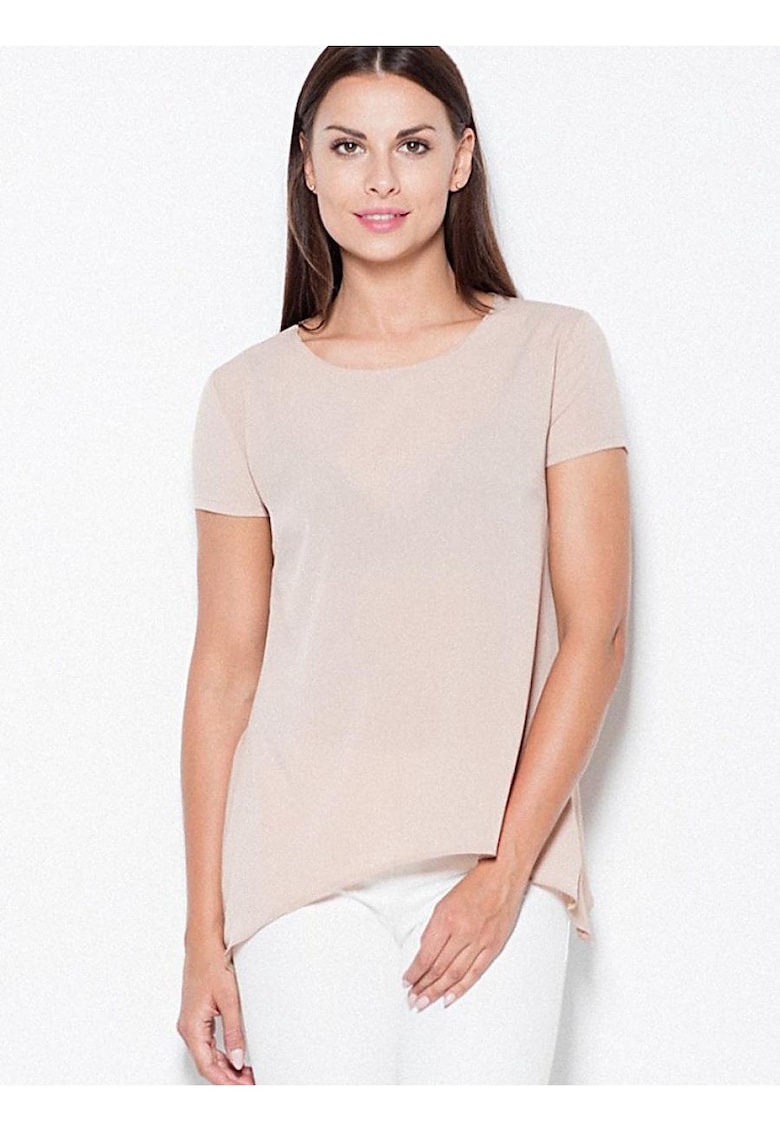 Bluza dama -  simpla - bej - material usor