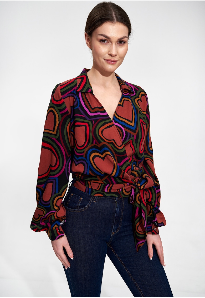 Camasa dama -  Poliester/Elastan/Viscoza - Multicolor