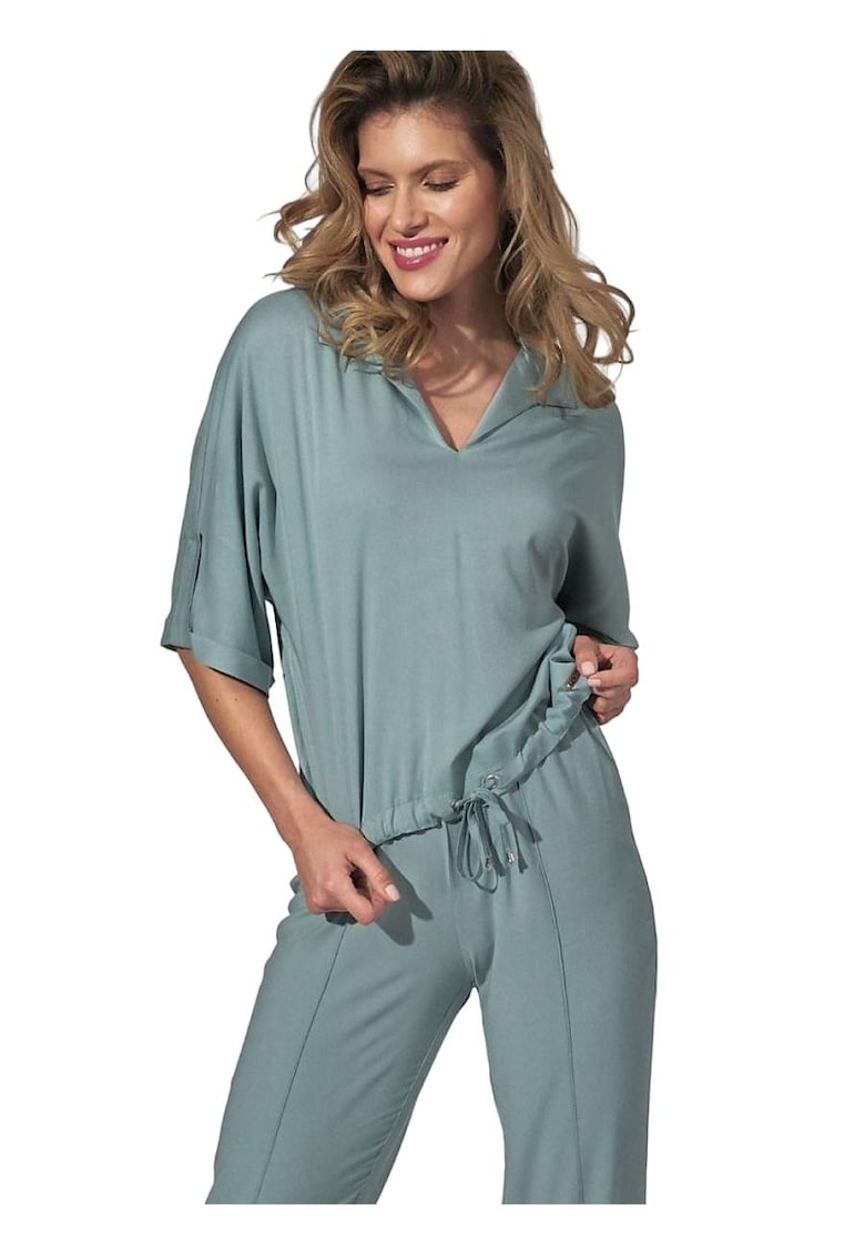 Bluza dama 90219 -  Viscoza/Poliester - Verde