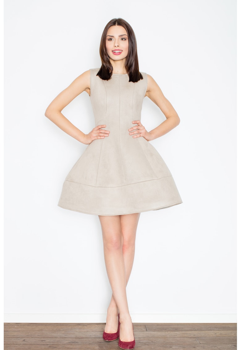 Rochie  evazata - poliester