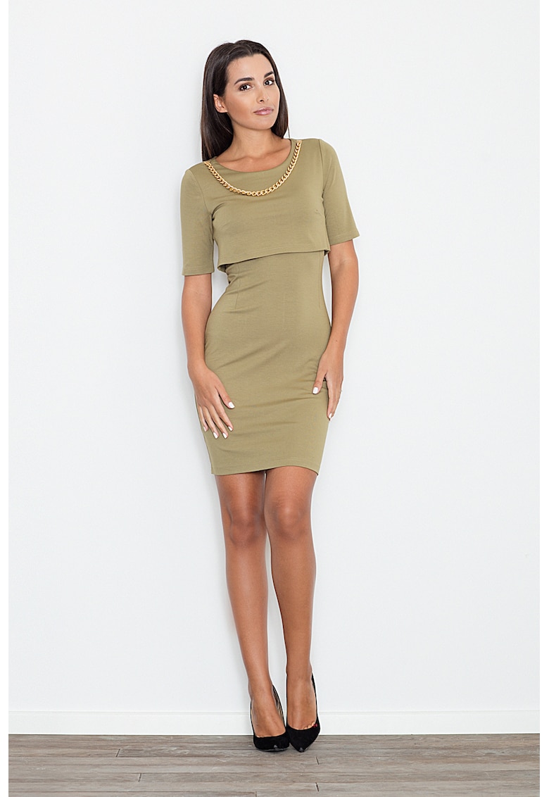 Rochie  M446 - viscoza - verde