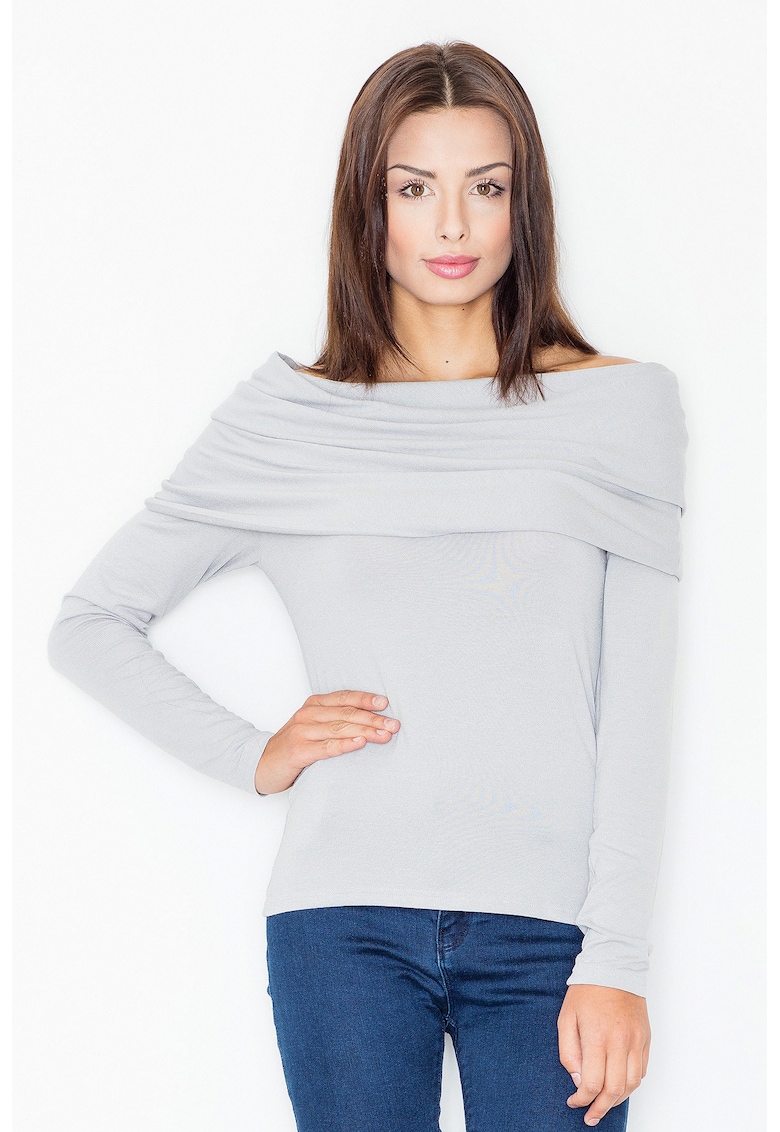 Bluza dama -  Viscoza/Elastan - Gri -