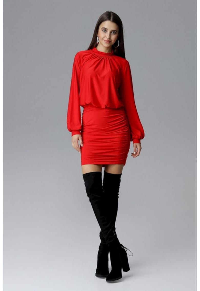 Rochie de zi model 126008 - Rosu