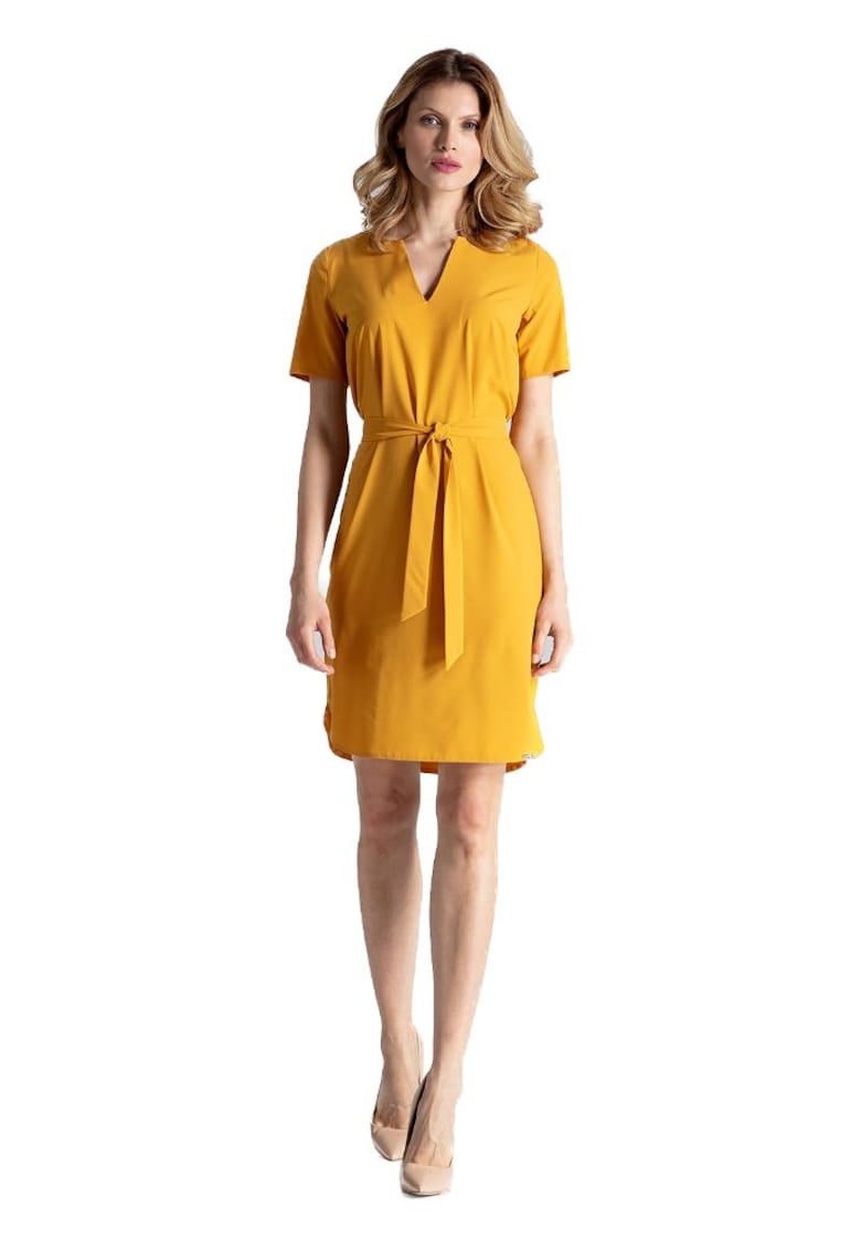 Rochie mini dama Sadure M669 mustar - Galben