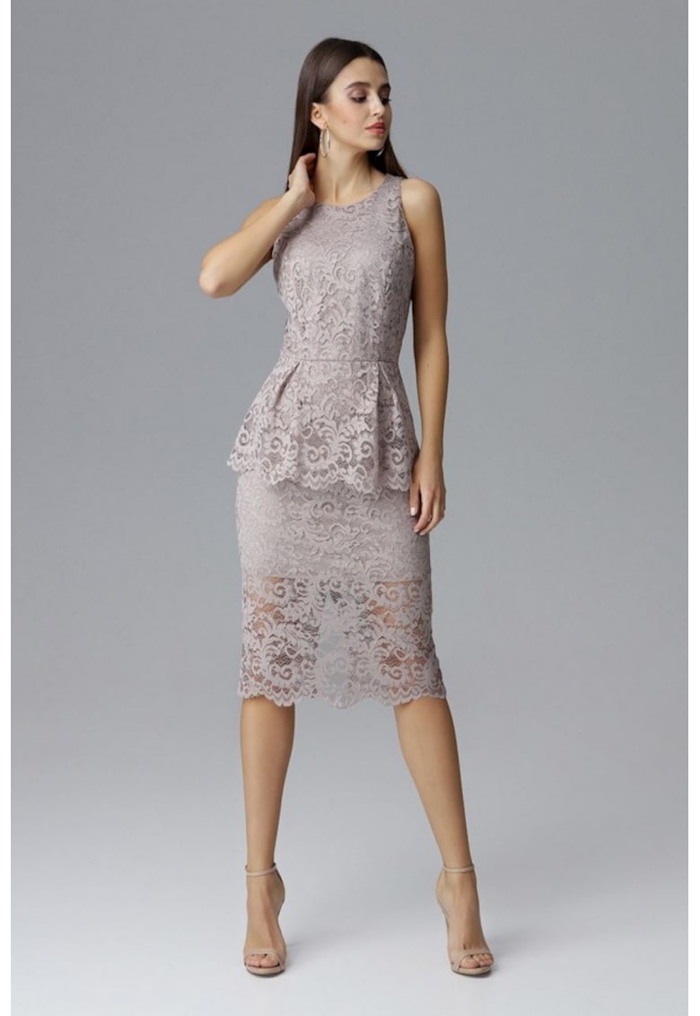 Rochie de dama model 126202 - Bej