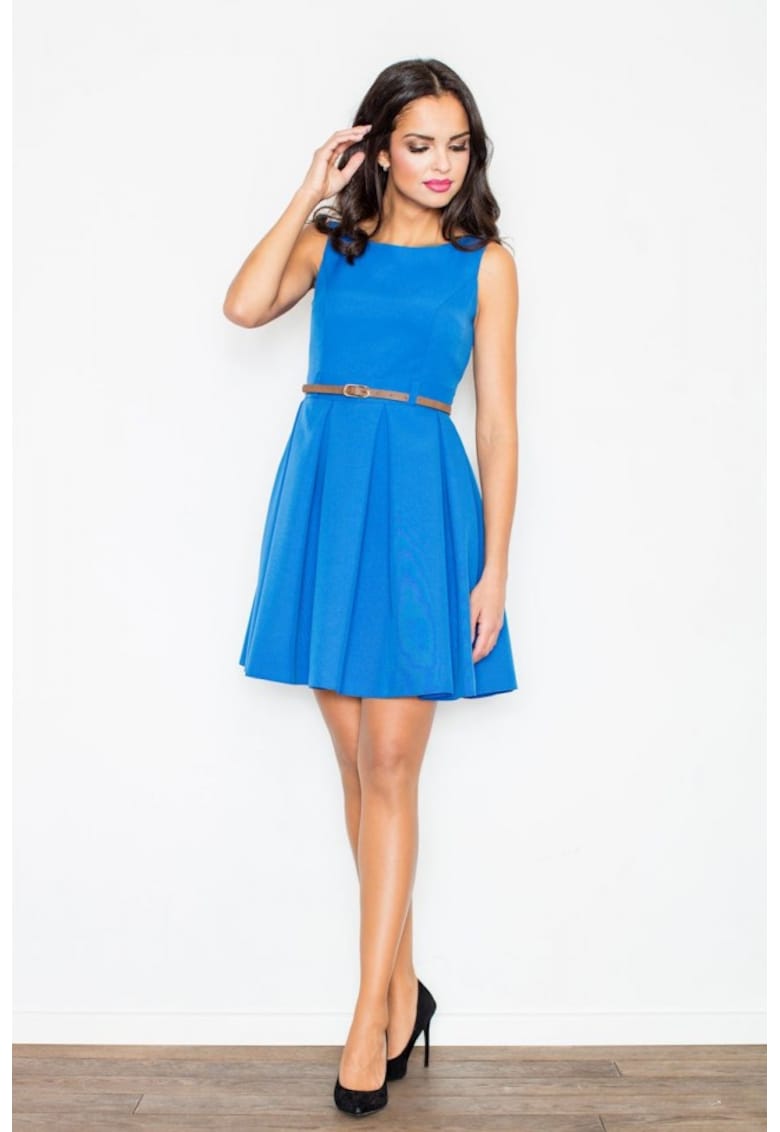 Rochie de zi model 10110 - Albastru