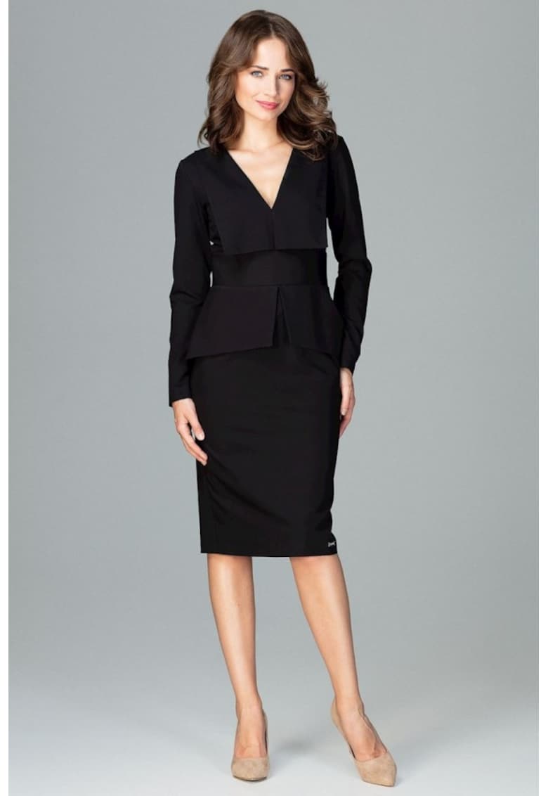 Rochie de zi model 122517 - Negru