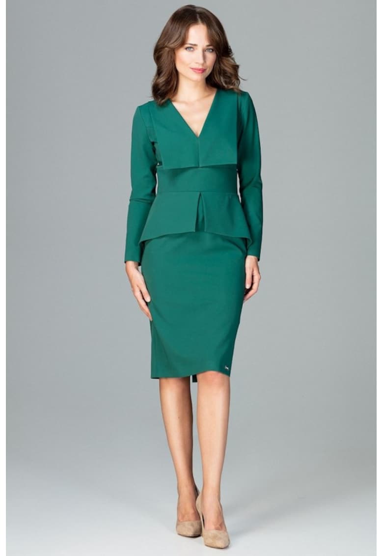 Rochie de zi model 122518 - Verde