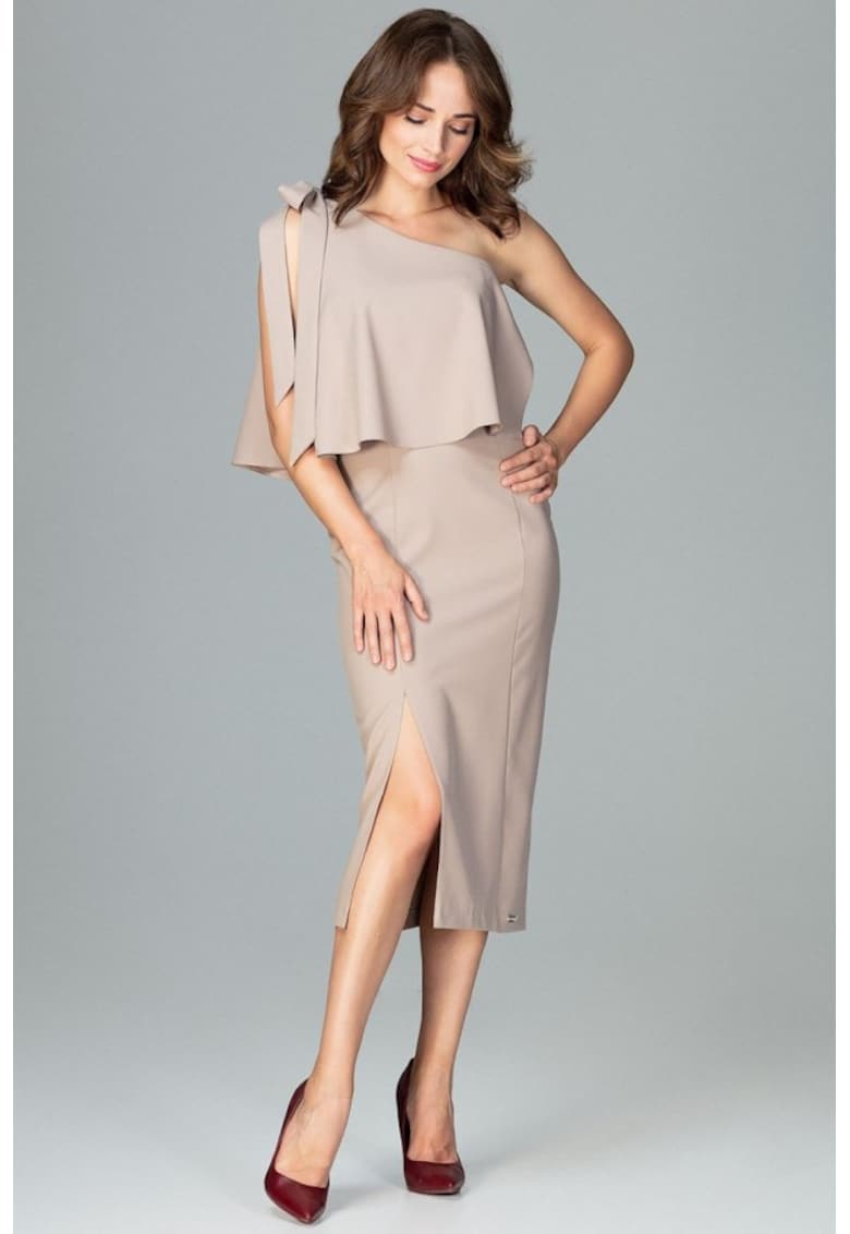 Rochie de zi model 122512 - Bej