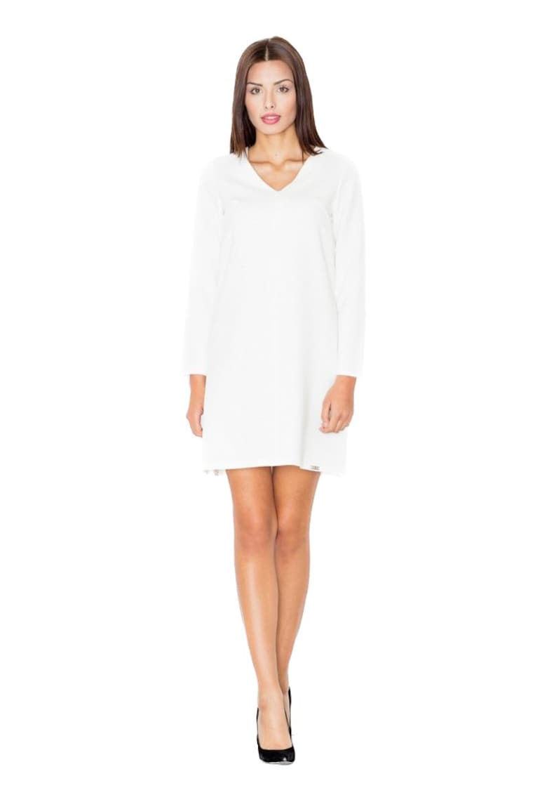 Rochie mini dama Bradwen M471 ecru - Alb