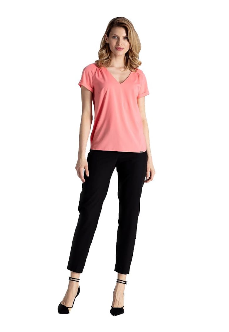 Tricou cu mânecă scurtă pentru femei Carnwevere M665 Coral - Portocaliu
