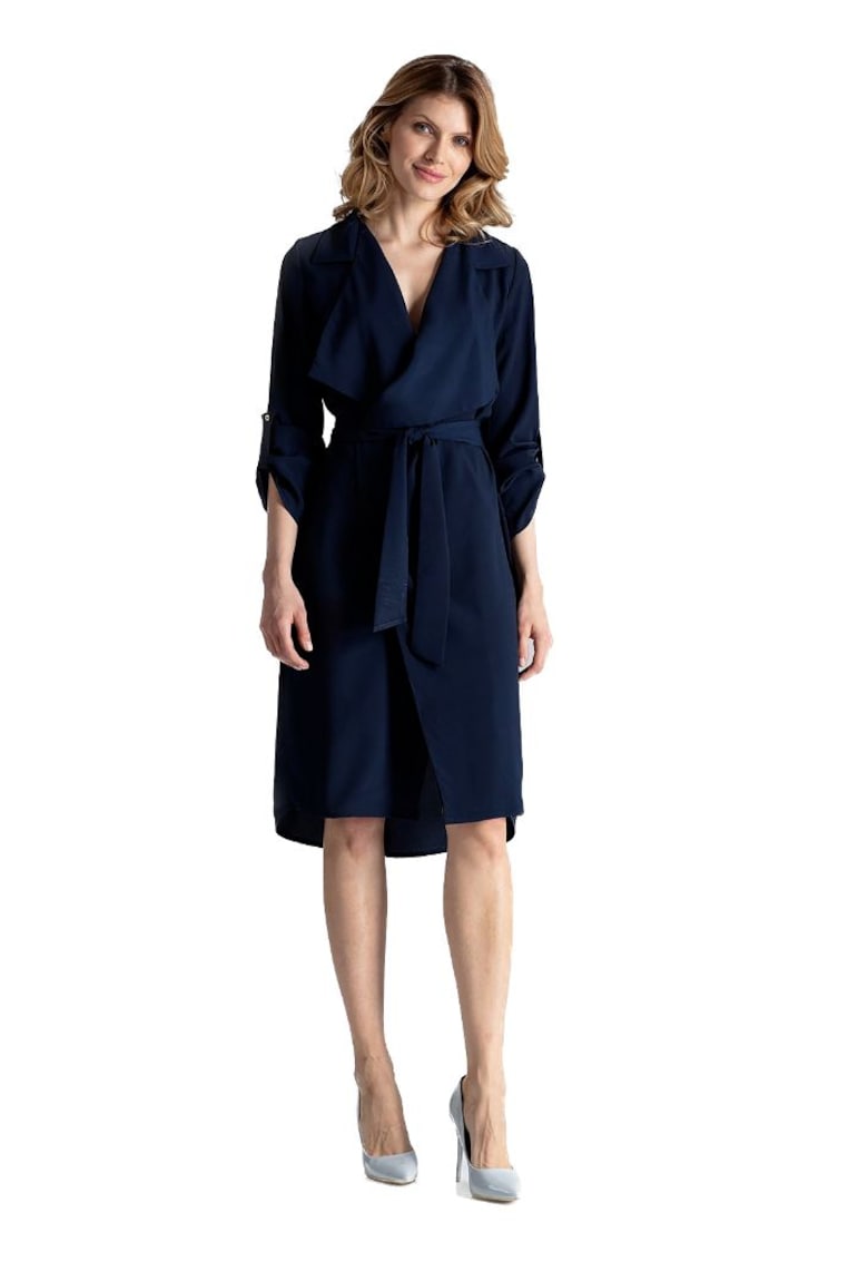 Rochie mini dama Guindry M464 culoare granat - Albastru inchis