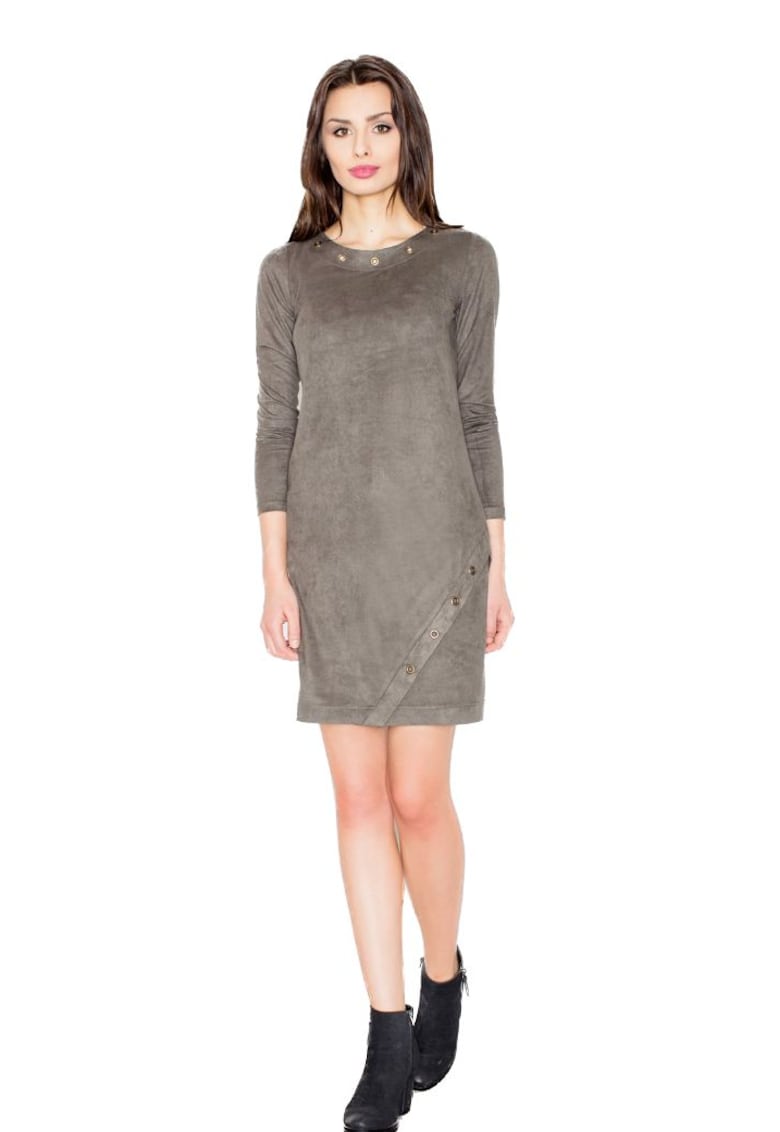 Rochie mini dama Brendrie M455 olive - Verde