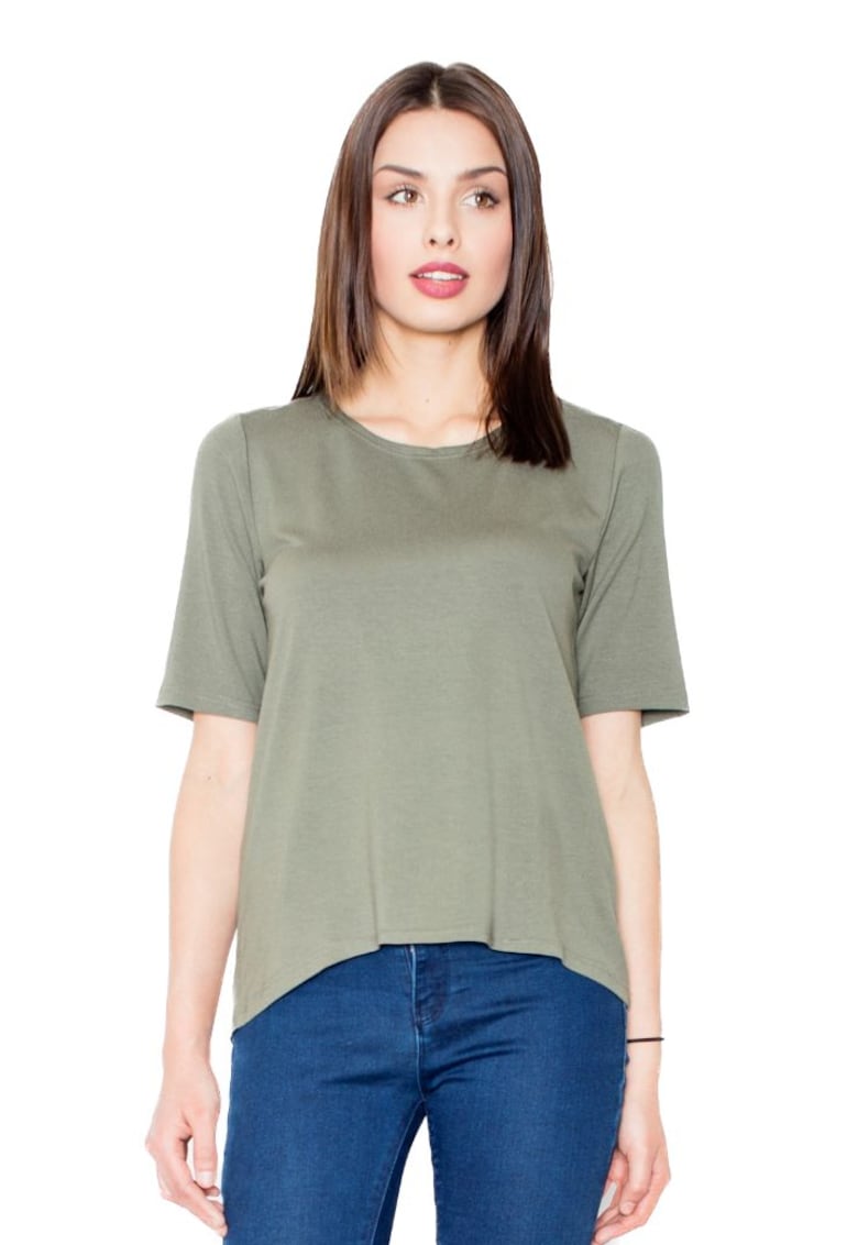 Tricou cu mânecă scurtă pentru femei  Ygrailde M436 Olive - Verde