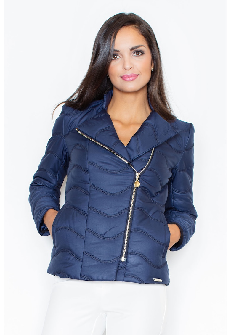 Jacheta dama M404 -  Poliester - Bleumarin