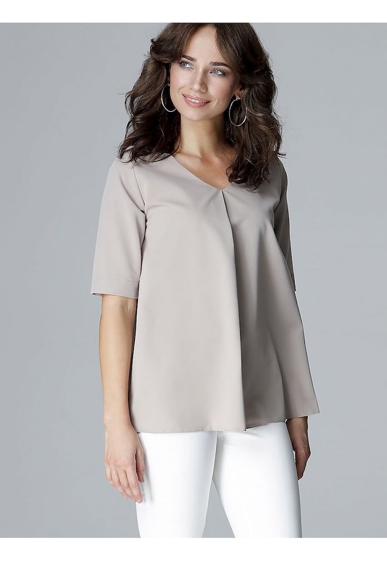 Bluza dama  bej - poliester - croiala lejera