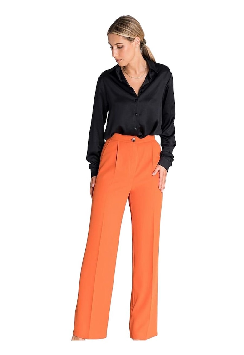 Pantaloni dama -  Poliester - Portocaliu