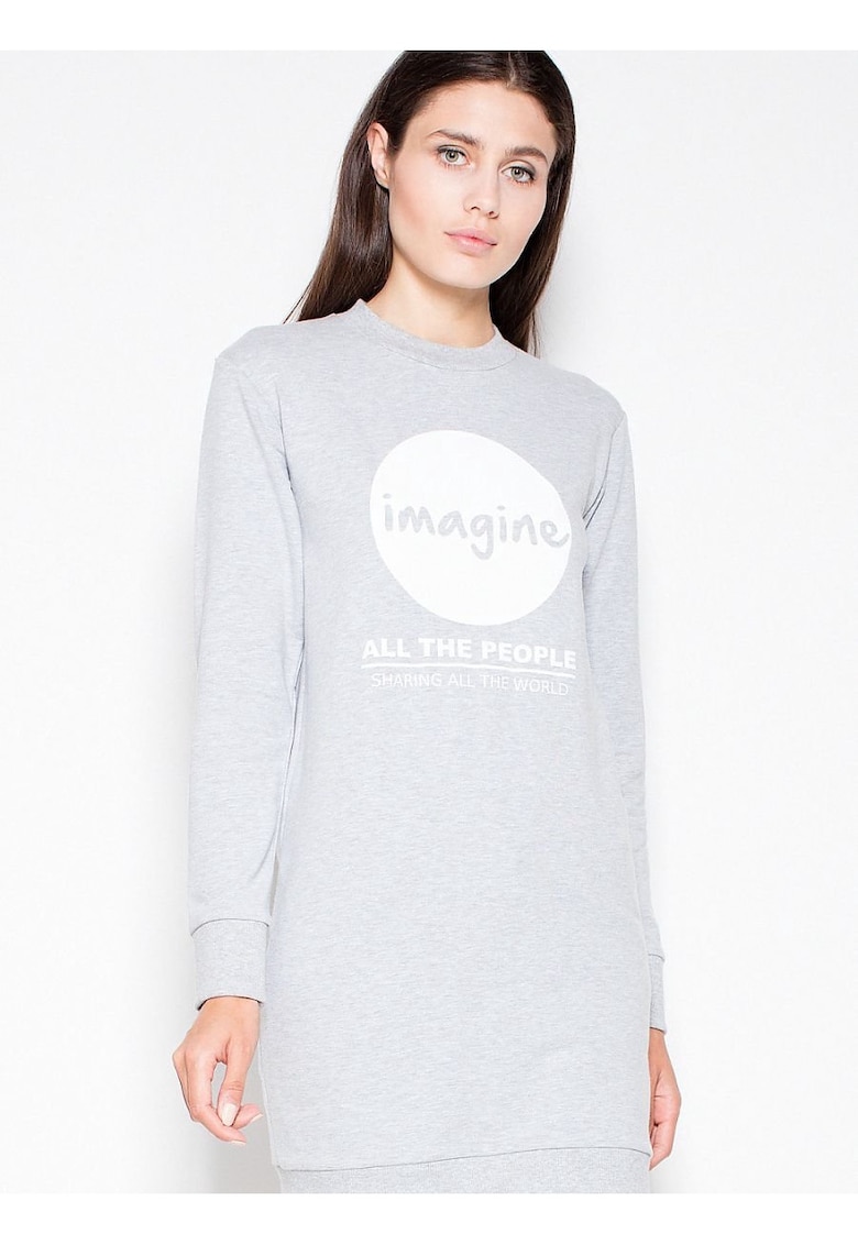 Bluza dama  gri - material moale -