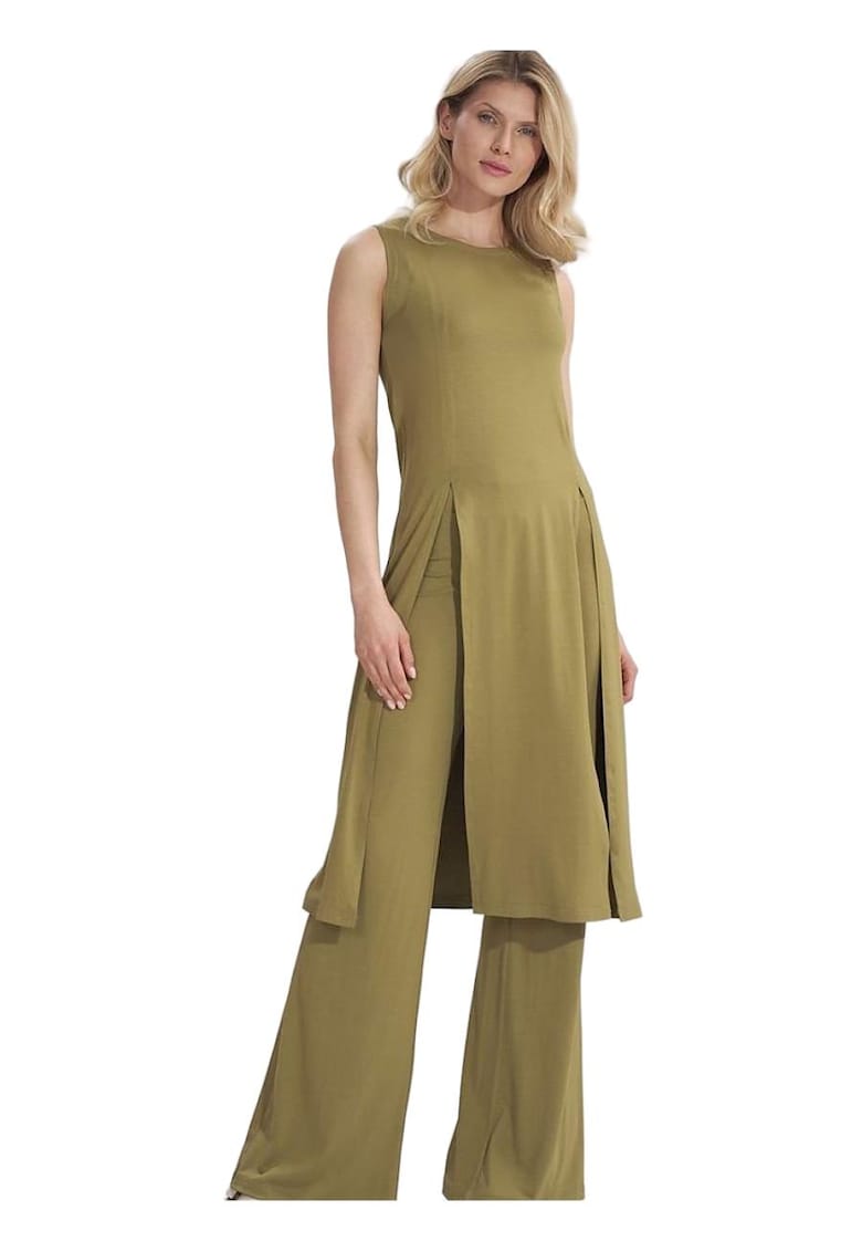 Rochie  tunica verde - viscoza -