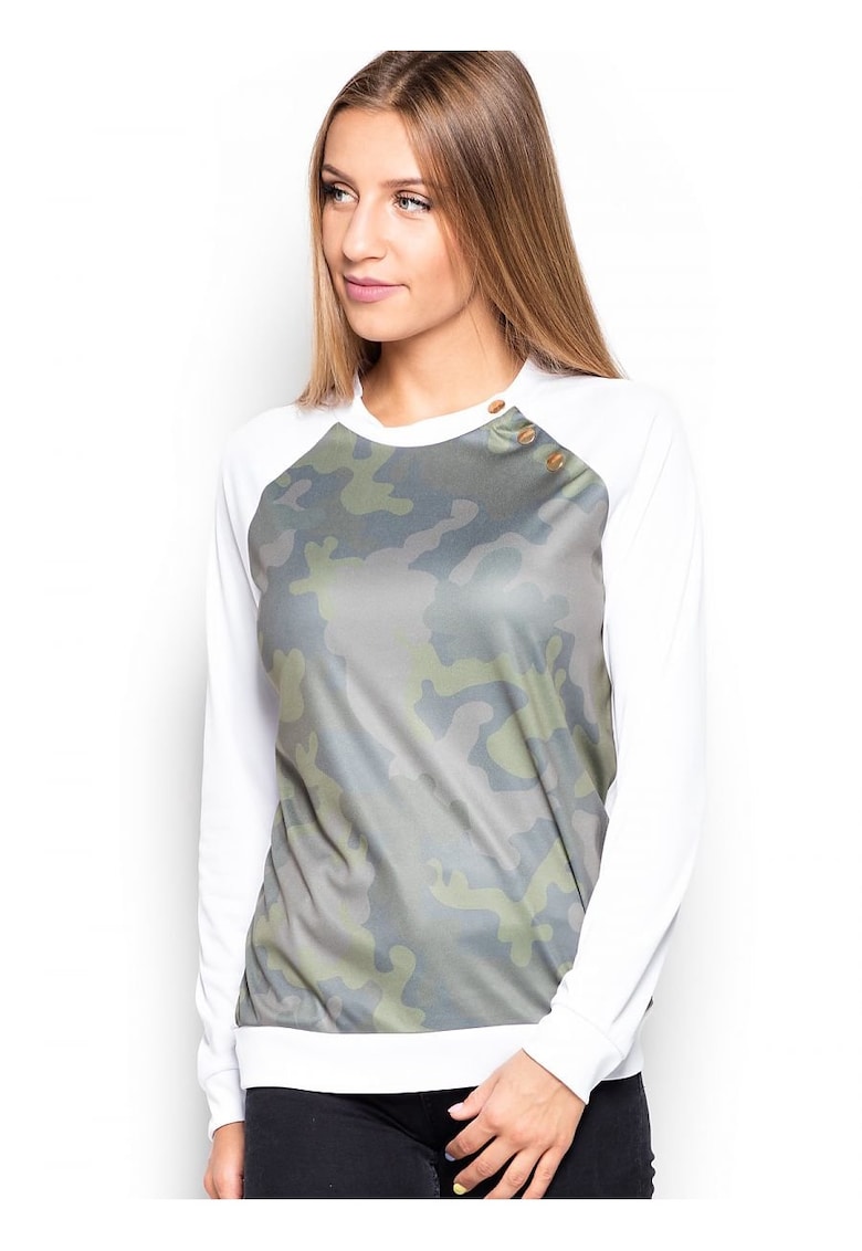 Bluza dama  alb - material confortabil -