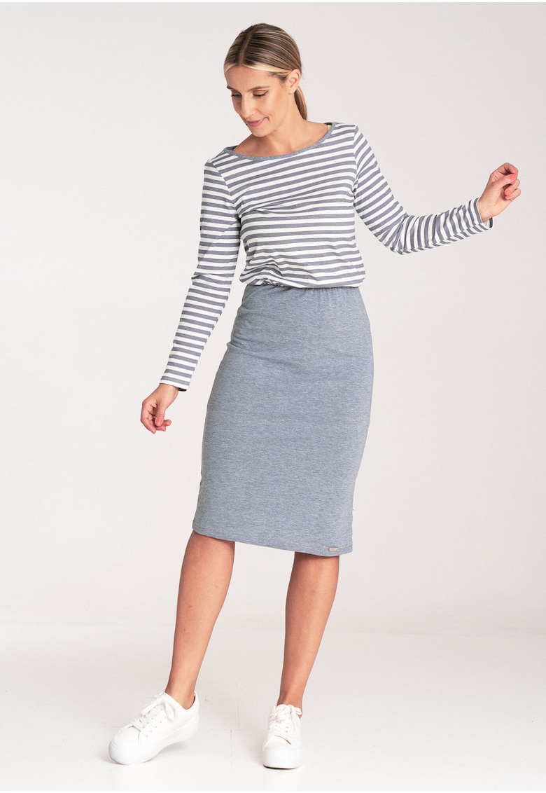 Rochie  model M1057 - dungi - gri - bumbac