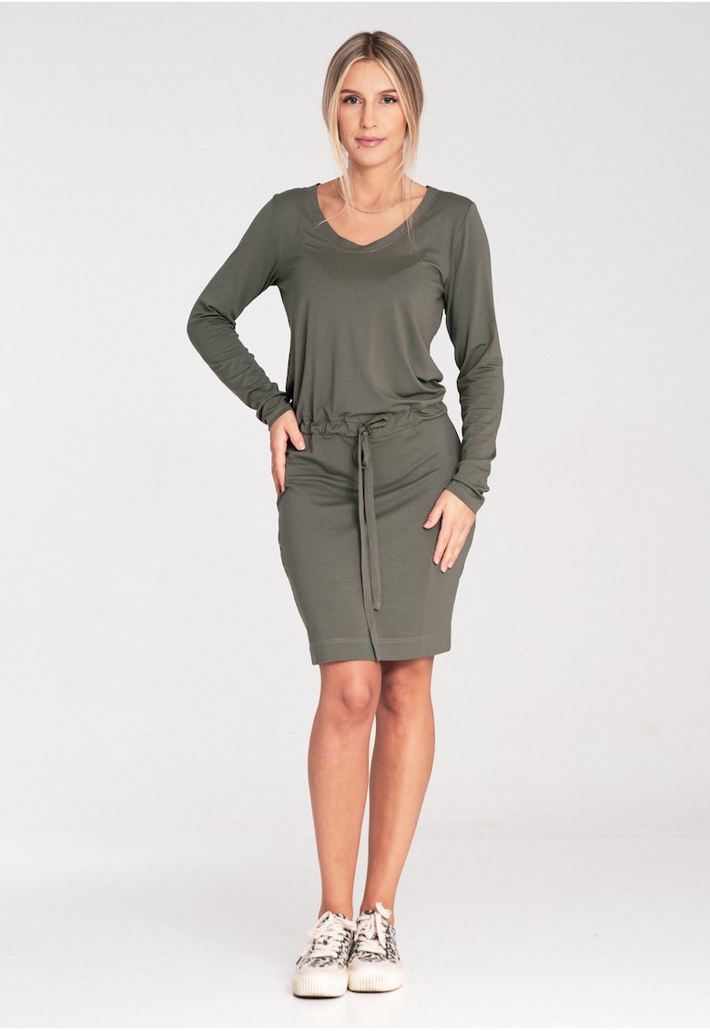 Rochie scurta -  verde - viscoza