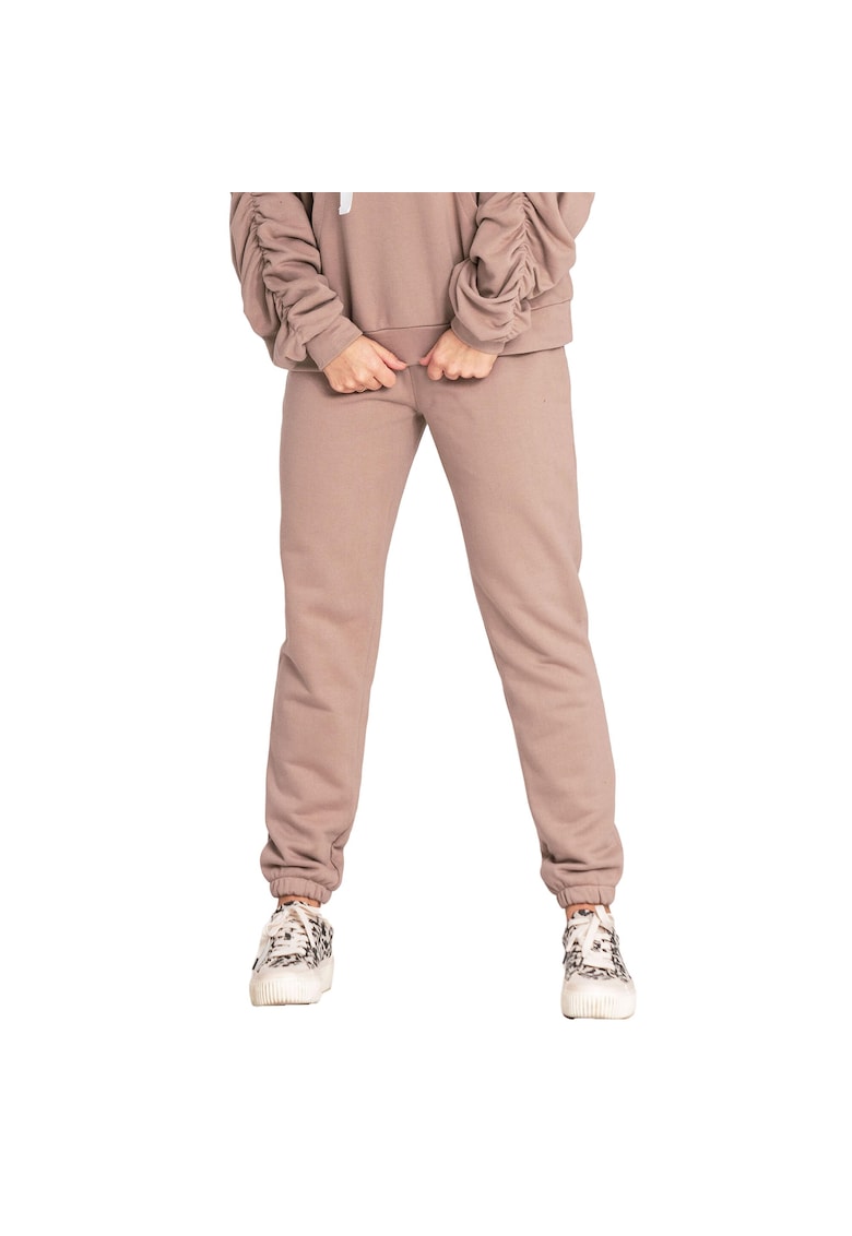 Pantaloni sport dama -  Bumbac - Bej -