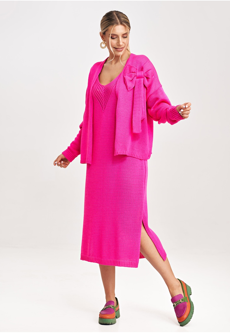 Rochie dama  M997 - acril - bumbac - violet -