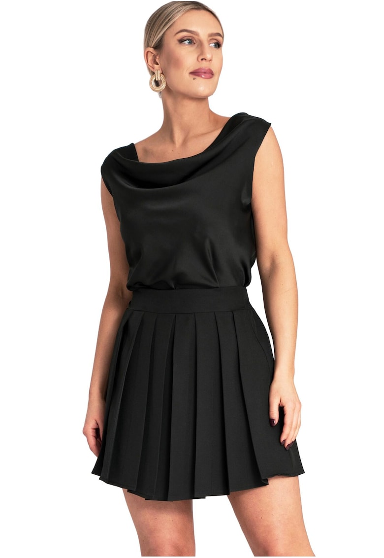 Bluza dama M1119 -  Poliester/Elastan - Negru -