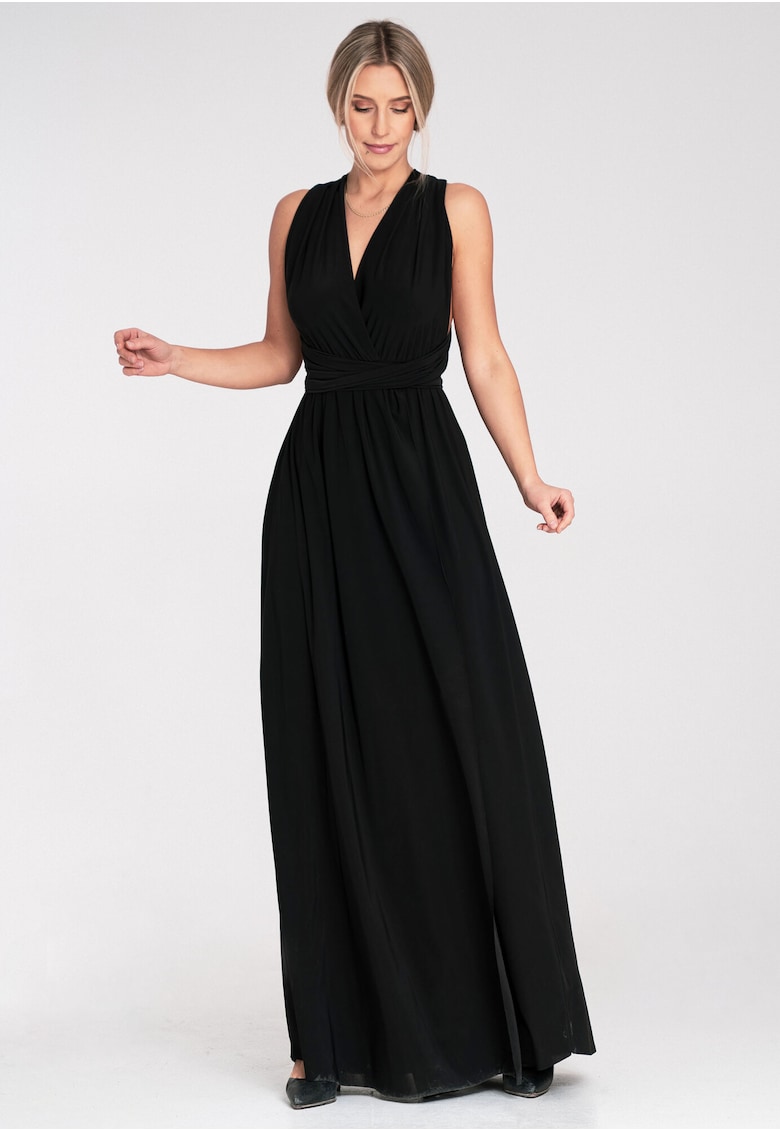 Oferte la Rochie maxi -  poliester - neagra -