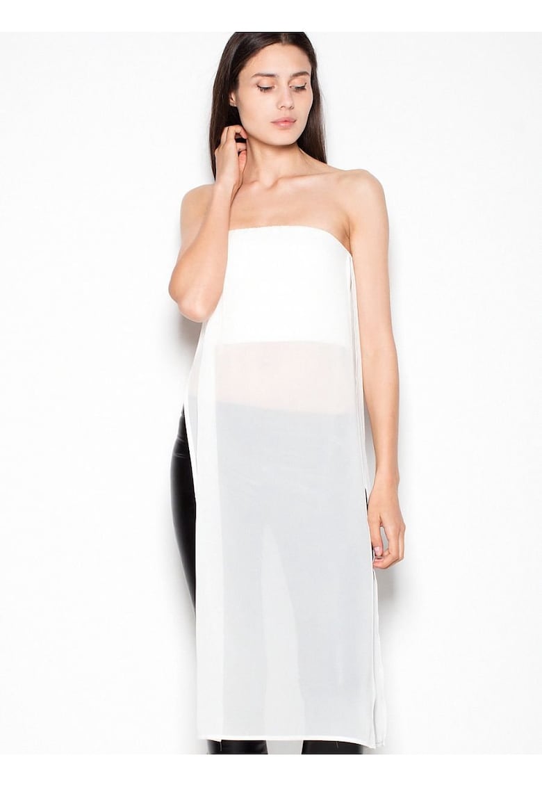 Tricou dama  bej - sifon decorativ - croi original