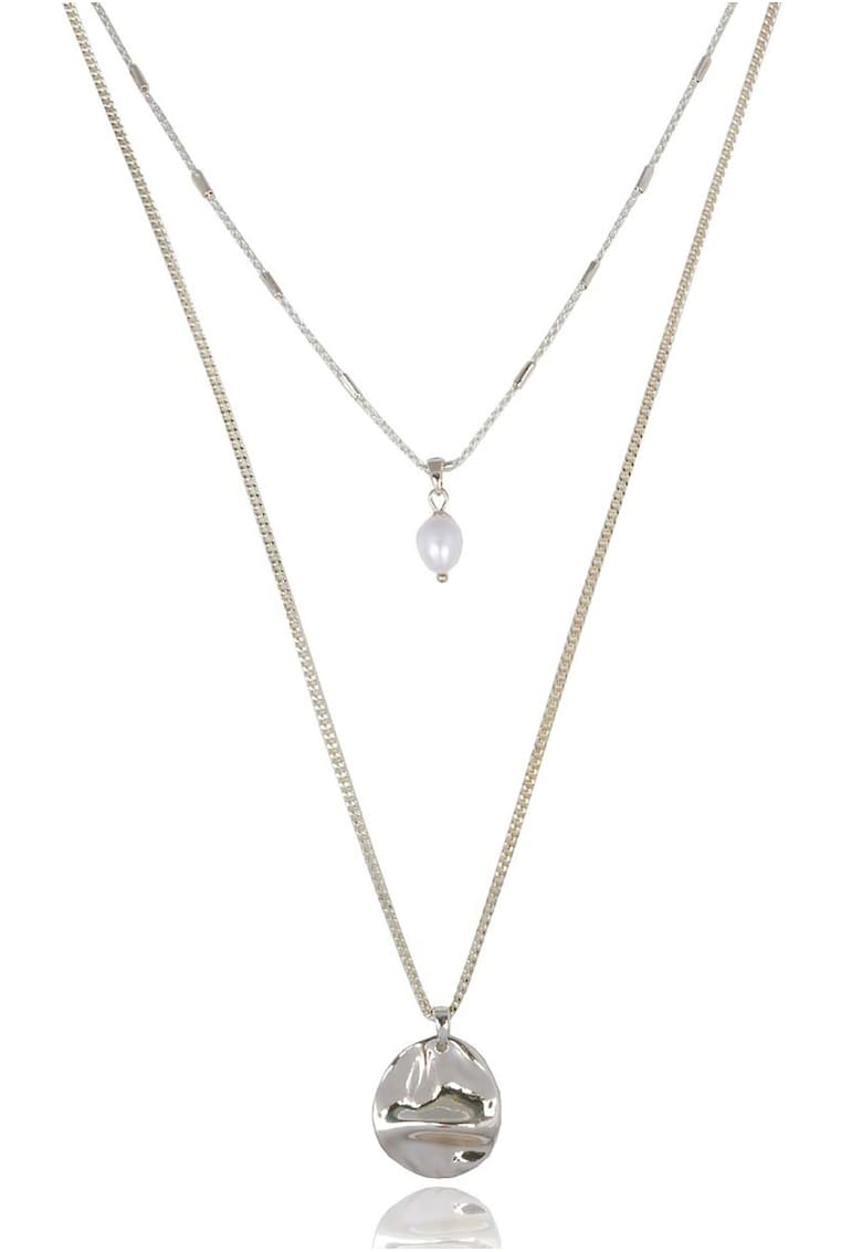 Colier elegant cu perla si moneda