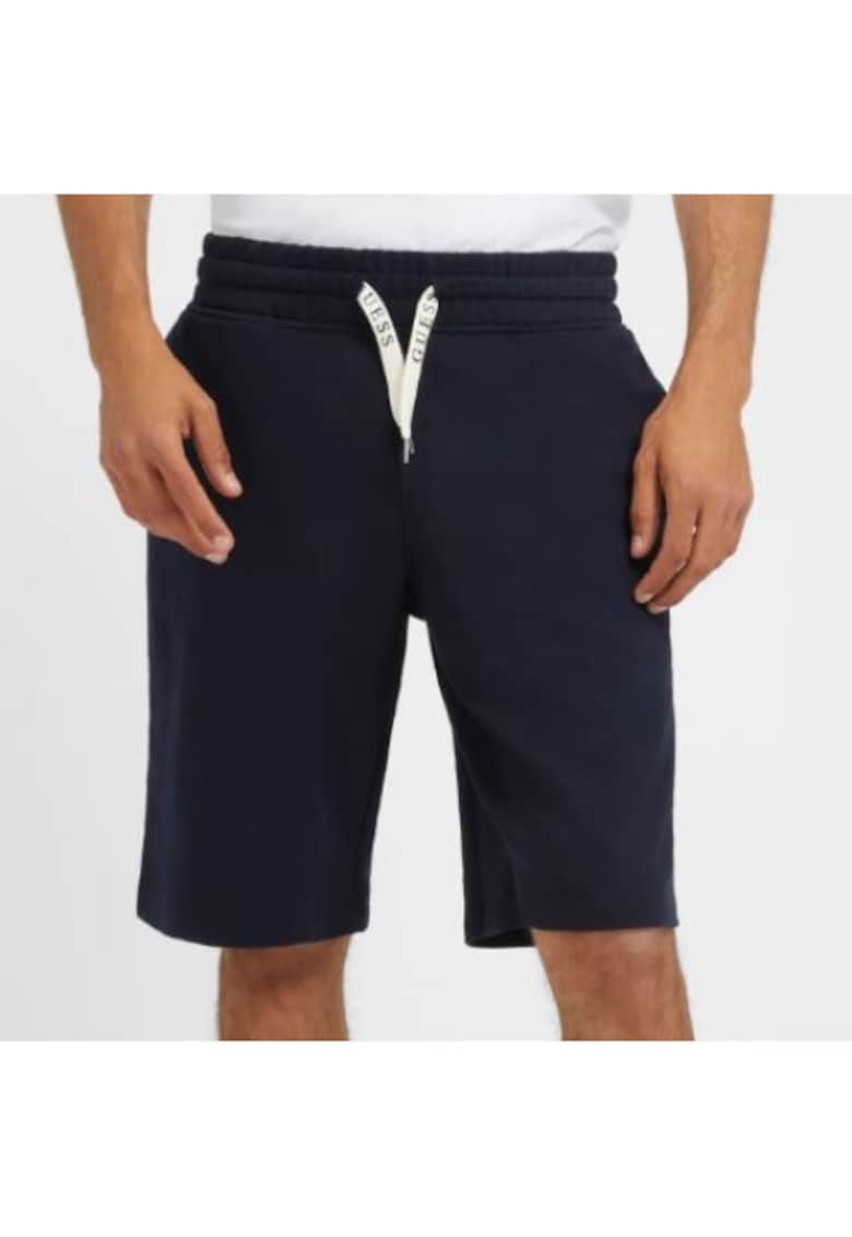 Pantaloni scurti din amestec de bumbac cu talie medie