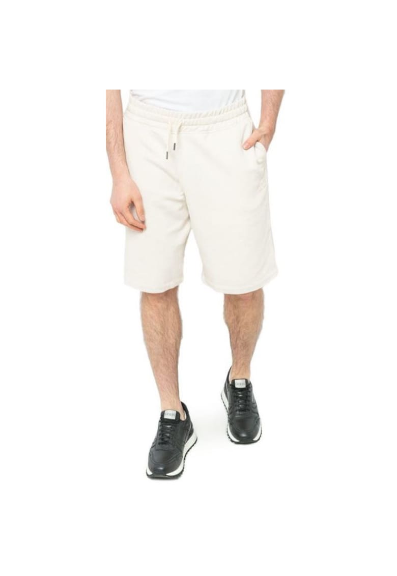 Pantaloni scurti uni cu talie medie -