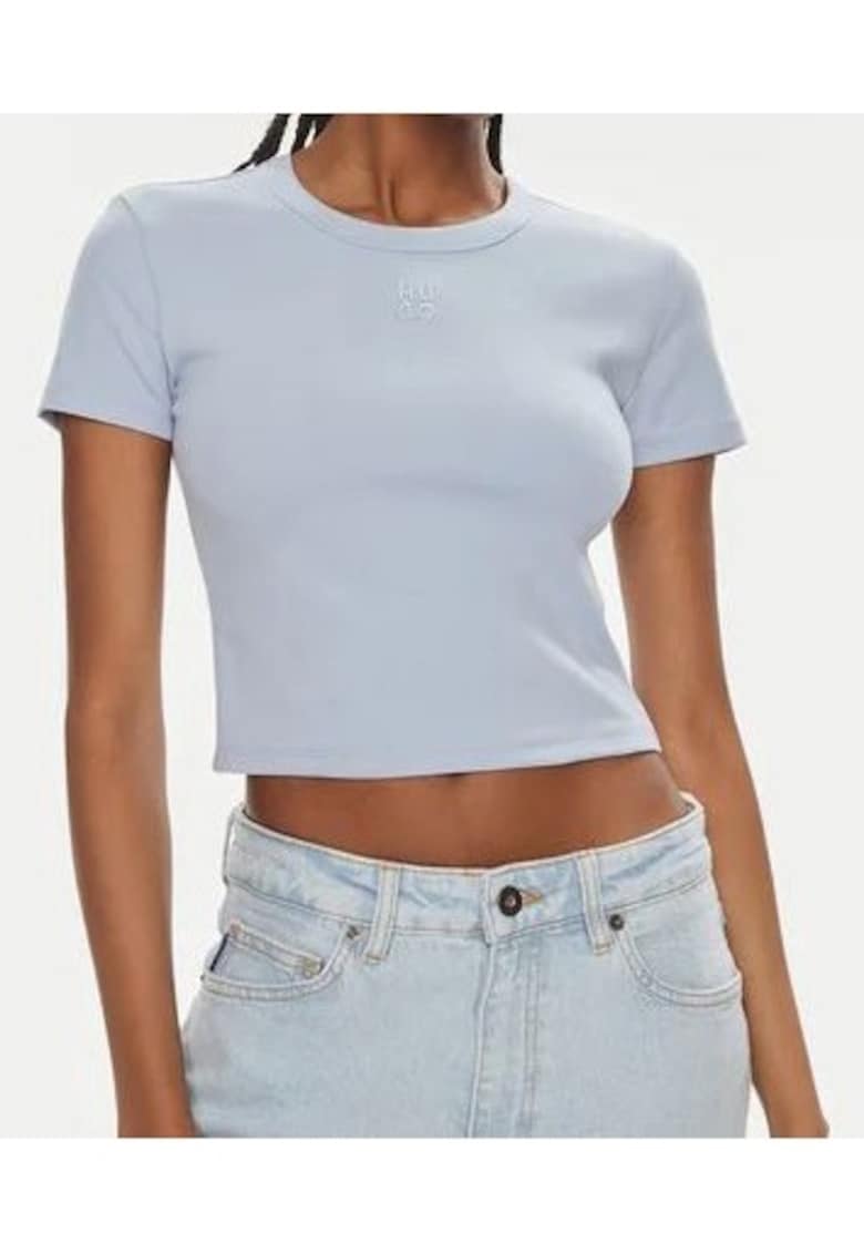 Tricou crop uni Delanor