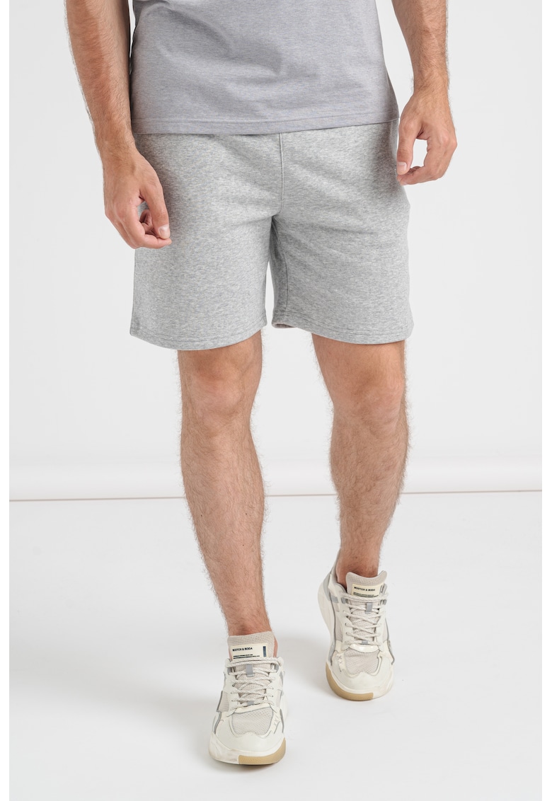 Pantaloni scurti cu logo discret Essential - Gri melange