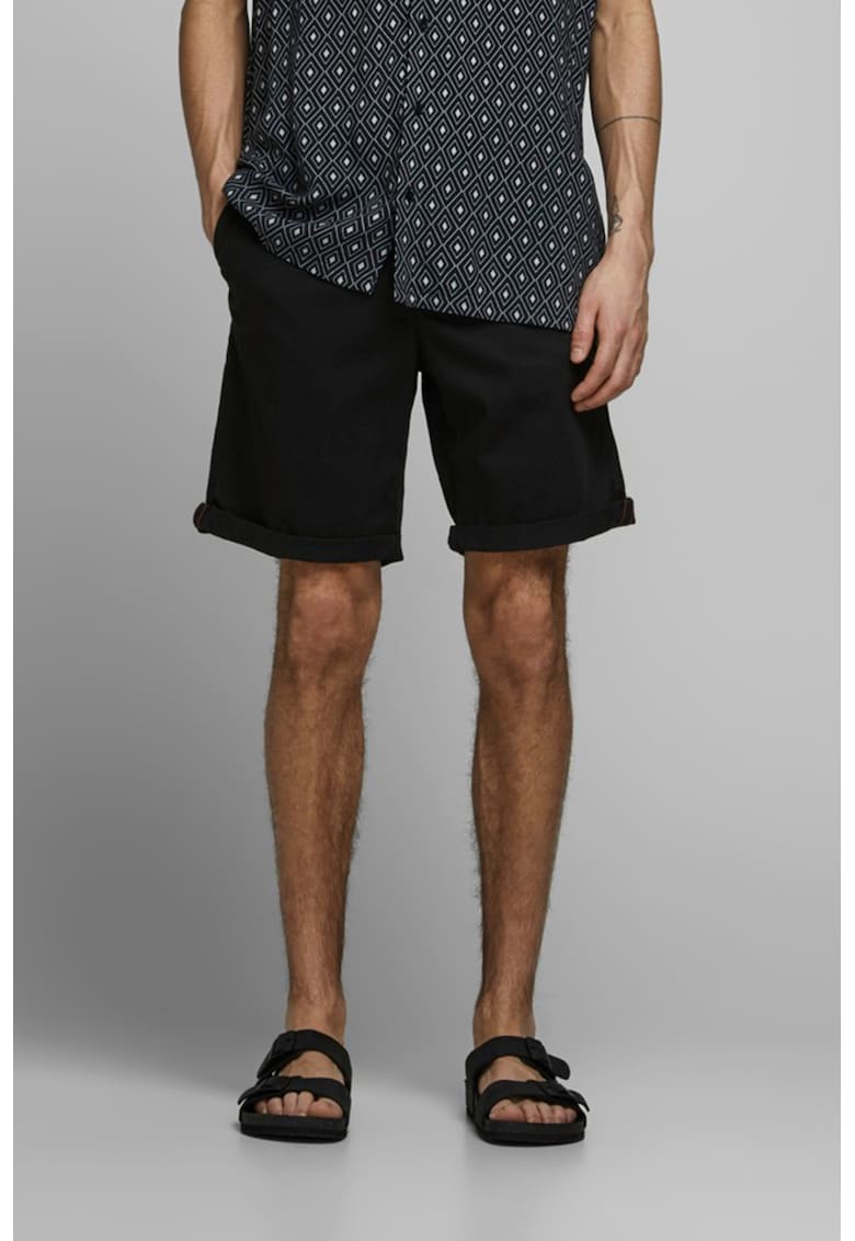 Bermude chino regular fit Bowie - Negru