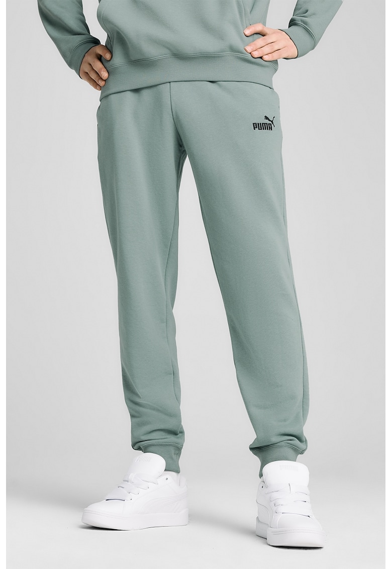 Pantaloni de trening relaxed fit din amestec de bumbac - Verde deschis
