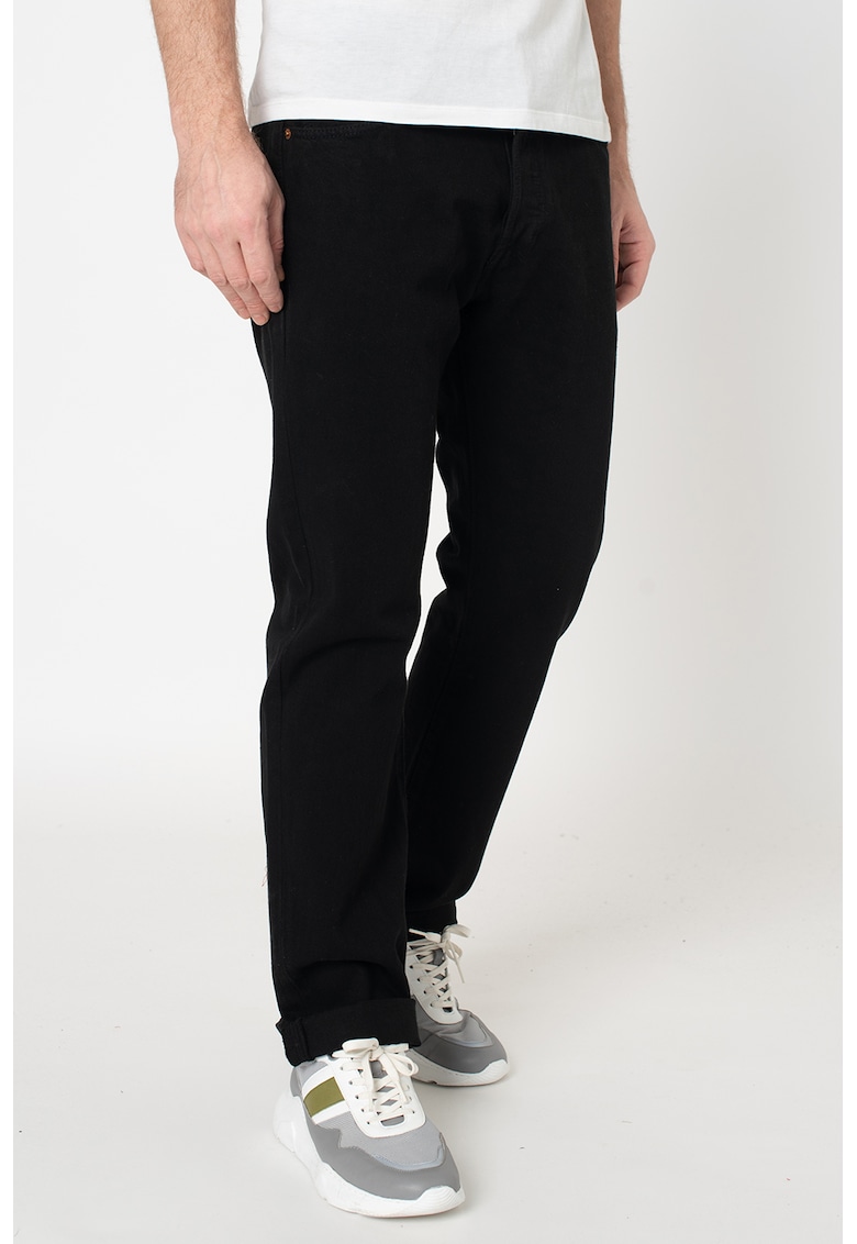 Blugi drepti cu 5 buzunare 501 - Negru