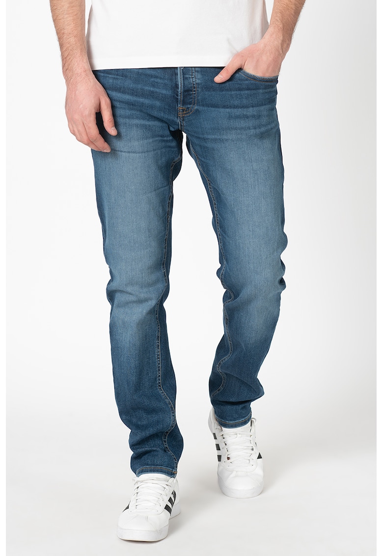 Blugi slim fit Glenn - Albastru inchis