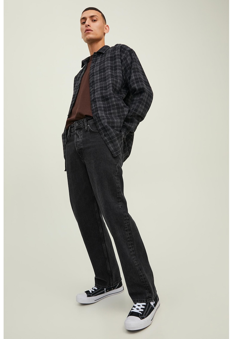 Blugi cu model cu 5 buzunare Eddie - Negru