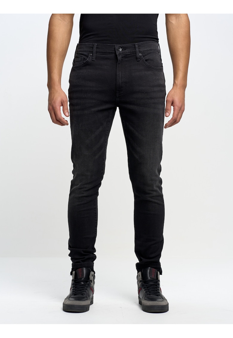 Blugi Carrot Fit Terry 956 - negru - denim - Gri - Gri