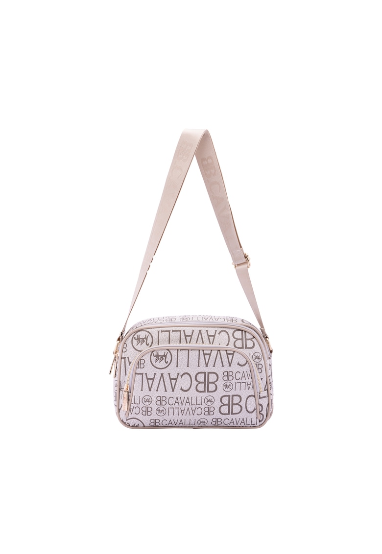 Geanta crossbody cu imprimeu - Piersica