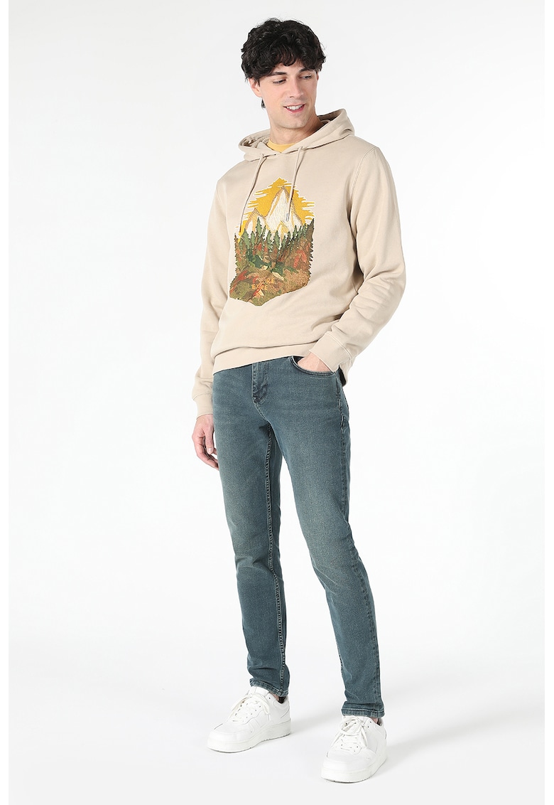 Blugi slim fit ^_^ - Albastru petrol